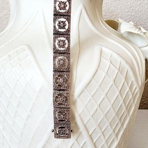 REDUCED! Beautiful 925 sterling silver diamond tennis bracelet  7.5 in